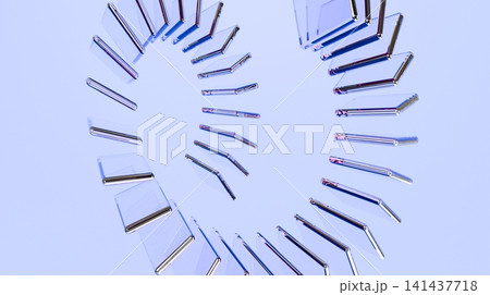 Luxury Transparent Glass Spiral Ring Abstract Minimal 3D Background Luxury Transparent Glass Spiral Ring Abstract Minimal 3D Background 141437718