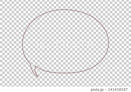 Simple outline of an empty speech bubble on transparent or white background Simple outline of an empty speech bubble on transparent or white background 141438587