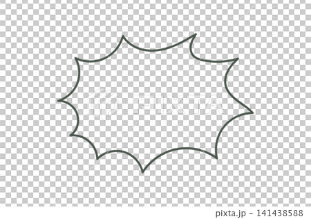 Explosion shape speech bubble outline for comic book dialogue and sound effects on transparent or white background Explosion shape speech bubble outline for comic book dialogue and sound effects on transparent or white background 141438588