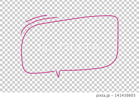 Hand drawn speech bubble with multiple lines indicating thought or speech on transparent or white background Hand drawn speech bubble with multiple lines indicating thought or speech on transparent or white background 141438603