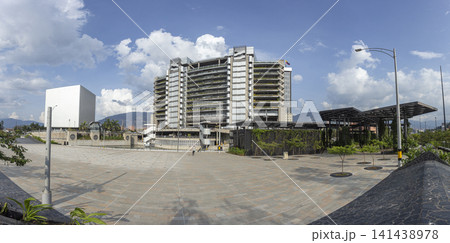 Medellin, Antioquia, Colombia, July 16, 2022, panoramic view of the EPM Intelligent Building 141438978