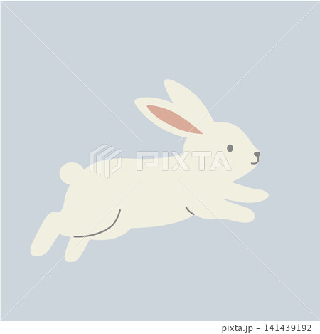 うさぎのイラスト　お月見　月見 　十五夜 141439192