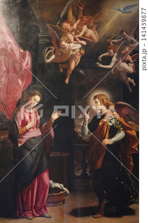 Annunciation to the Virgin Mary by Santi di Tito, Santa Maria Novella Principal Dominican church in Florence, Italy 141439877