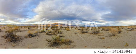 Storm clouds over Mojave Desert panorama Storm clouds over Mojave Desert panorama 141439943