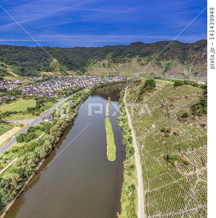 Moselle Valley and Bremm from Calmont Viewpoint Moselle Valley and Bremm from Calmont Viewpoint 141439949