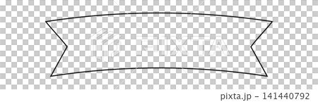 Simple arched ribbon-shaped frame material Simple arched ribbon-shaped frame material 141440792