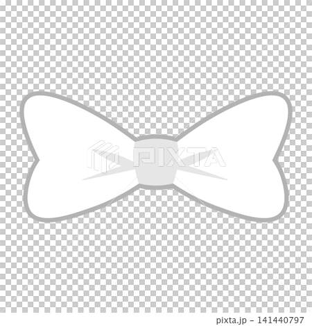 シンプルでかわいい蝶結びリボンのイラスト 141440797