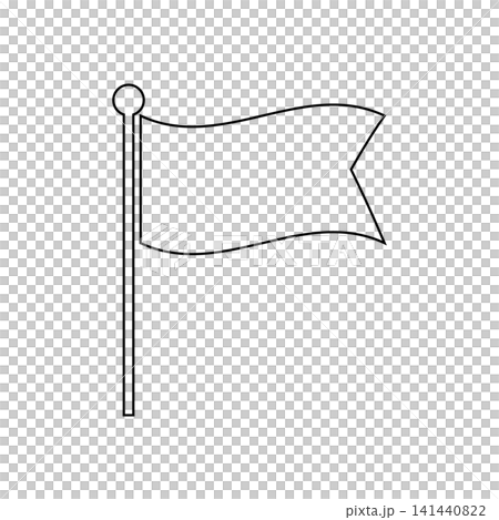 Simple flag illustration material Simple flag illustration material 141440822