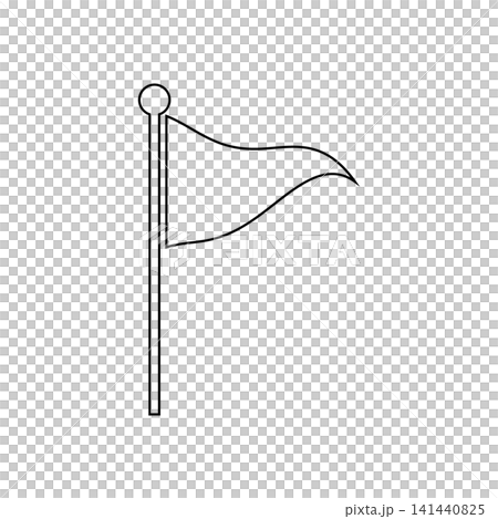 Simple flag illustration material Simple flag illustration material 141440825