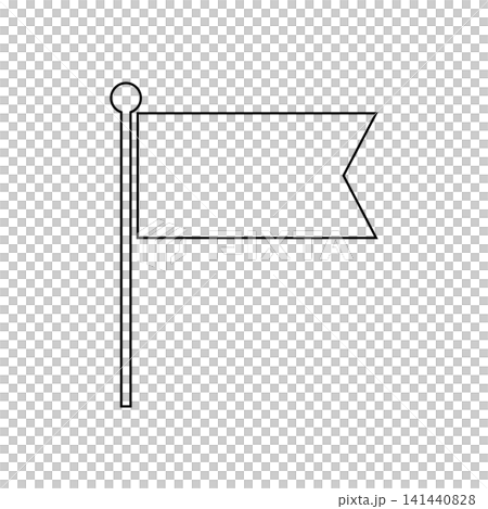 Simple flag illustration material Simple flag illustration material 141440828