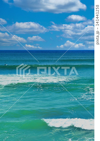 湘南海岸 七里ヶ浜海岸から相模湾 湘南海岸 七里ヶ浜海岸から相模湾 141441258