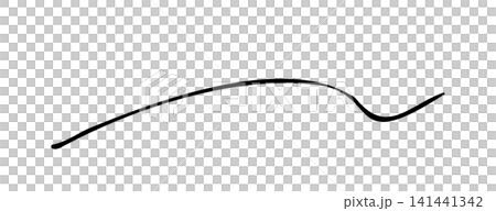 A handwritten speech bubble written with a thin pen 141441342