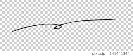 A handwritten speech bubble written with a thin pen 141441344