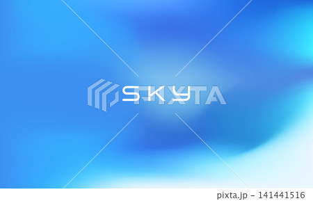 Blue gradient background. Abstract blurred holographic blue sky gradient creative backdrop. Abstract minimalist pastel colore gradation background. 141441516