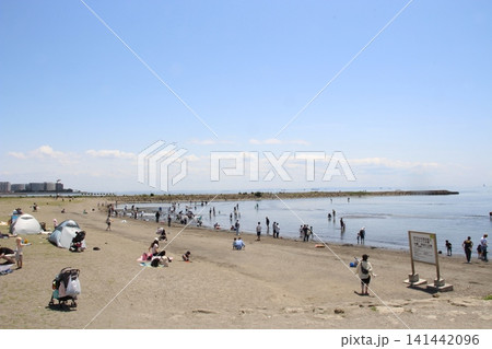 葛西臨海公園 砂浜 海 キャンプ 葛西臨海公園 砂浜 海 キャンプ 141442096