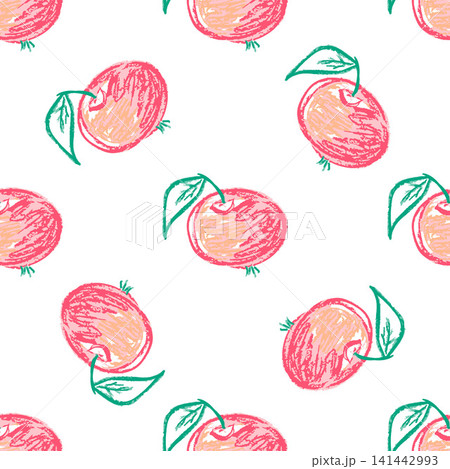 Seamless pattern. Hand drawn crayon texture style Seamless pattern. Hand drawn crayon texture style 141442993