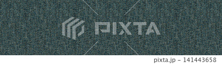 Dark teal mottled woven heavy linen textile material. 141443658