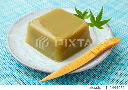 抹茶の水羊羹 抹茶の水羊羹 141444051
