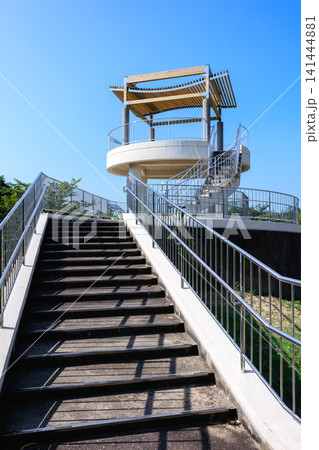 熊本県水俣市 中尾山公園の山頂展望台 熊本県水俣市 中尾山公園の山頂展望台 141444881