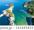 浄土ヶ浜　上空からの雄大な眺め　岩手県宮古市（ドローンによる空撮） 141445833