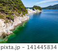 浄土ヶ浜　上空からの雄大な眺め　岩手県宮古市（ドローンによる空撮） 141445834