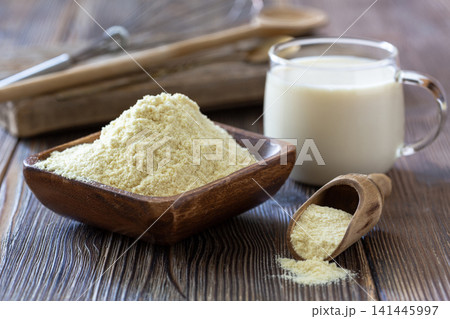 Soybean Powder and Milk. 141445997