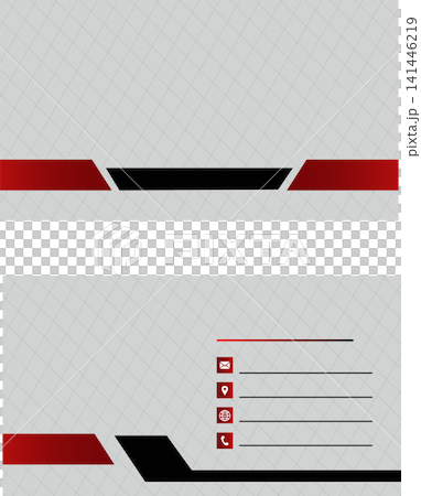 Red and black corporate business card mockup template design with elegant star logo Red and black corporate business card mockup template design with elegant star logo 141446219