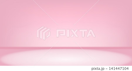 Pink 3d room with table studio background and spring wall shadow. Abstract solid product scene for clean cosmetic, white podium. Plain pastel photo of spot light floor with sun ray and product display Pink 3d room with table studio background and spring wall shadow. Abstract solid product scene for clean cosmetic, white podium. Plain pastel photo of spot light floor with sun ray and product display 141447104