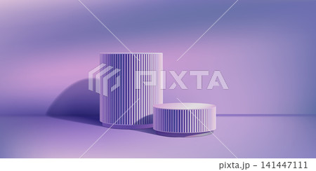 Neon purple poduim, 3d platform for product ads. Abstract studio scene, marble room pillars. Dark stage pedestal of two steps. Pink blue skincare winner display limbo. Clear modern geometric showcase Neon purple poduim, 3d platform for product ads. Abstract studio scene, marble room pillars. Dark stage pedestal of two steps. Pink blue skincare winner display limbo. Clear modern geometric showcase 141447111