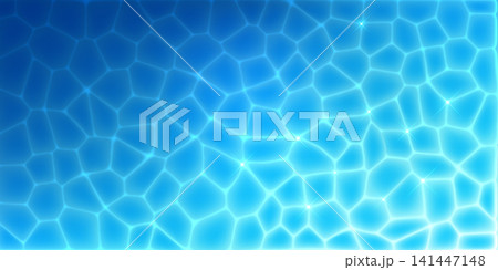 Wavy water background with sea pattern texture, light blue ripple gradient. Caustics effect, abstract reflection overlay for 3d refraction backdrop. Turquoise swimming poll surface, liquid aqua pond Wavy water background with sea pattern texture, light blue ripple gradient. Caustics effect, abstract reflection overlay for 3d refraction backdrop. Turquoise swimming poll surface, liquid aqua pond 141447148