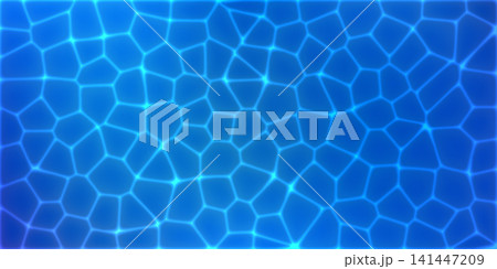 Deep water surface pattern for sea blue bg, pool ripple texture. Summer seamless navy ocean with white sun spots, underwater beach effect. River flow with clean gradient splash and realistic shadow Deep water surface pattern for sea blue bg, pool ripple texture. Summer seamless navy ocean with white sun spots, underwater beach effect. River flow with clean gradient splash and realistic shadow 141447209