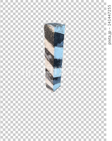 Weathered Concrete Striped Post Industrial Marker PNG , isolated on transparent background Weathered Concrete Striped Post Industrial Marker PNG , isolated on transparent background 141447255