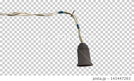 Weathered Electric Wires and Old Socket on Peeling Blue Wall PNG , isolated on transparent background Weathered Electric Wires and Old Socket on Peeling Blue Wall PNG , isolated on transparent background 141447263