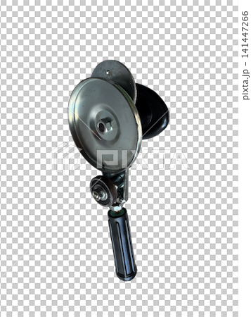 Metallic Industrial Roller Part with Black Handle, PNG , isolated on transparent background Metallic Industrial Roller Part with Black Handle, PNG , isolated on transparent background 141447266