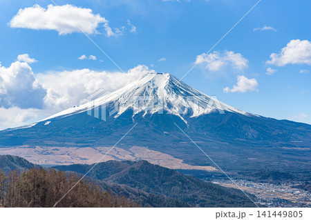 倉見山〜相定ヶ峰の尾根道から望む富士山のパノラマ富士山,倉見山,相定ヶ峰,山梨県,都留市,西桂町,登 倉見山〜相定ヶ峰の尾根道から望む富士山のパノラマ富士山,倉見山,相定ヶ峰,山梨県,都留市,西桂町,登 141449805