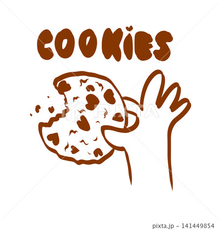 Cookie Bite Illustration Cookie Bite Illustration 141449854