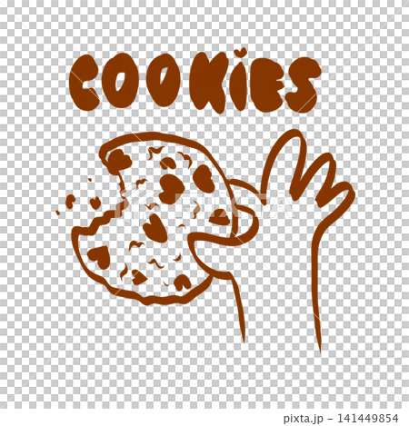 Cookie Bite Illustration Cookie Bite Illustration 141449854