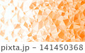 オレンジと白のポリゴンデザイン幾何学模様背景 141450368