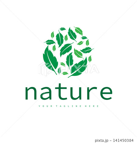 Natural leaf design, elegant, eco-friendly, natural leaf template Natural leaf design, elegant, eco-friendly, natural leaf template 141450384