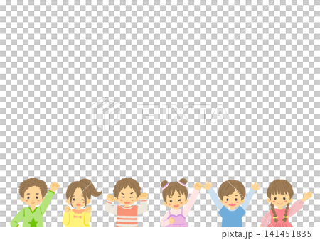 楽しそうな子供達のイラスト 楽しそうな子供達のイラスト 141451835