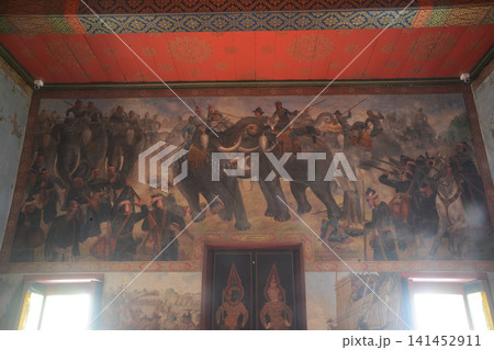 The magnificent and invaluable murals in Wat Suwan Dara Ram Ratchaworawihan ,Thailand. The magnificent and invaluable murals in Wat Suwan Dara Ram Ratchaworawihan ,Thailand. 141452911
