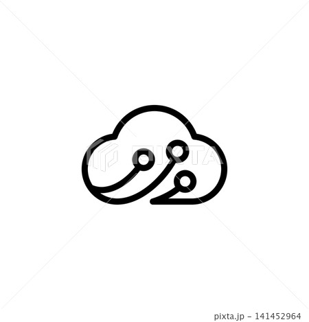 Cloud Computing Digital Network and Circuit logo Cloud Computing Digital Network and Circuit logo 141452964