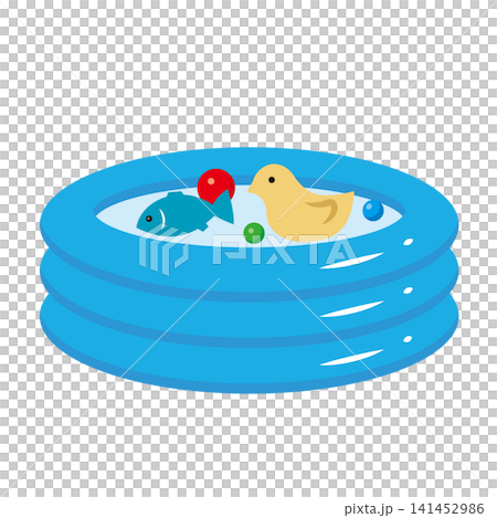 Inflatable pool illustration Inflatable pool illustration 141452986