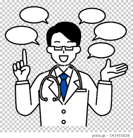 A talkative male doctor 141455026