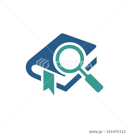 Book and Magnifying Glass Icon Vector Logo Template Illustration Design Book and Magnifying Glass Icon Vector Logo Template Illustration Design 141455312