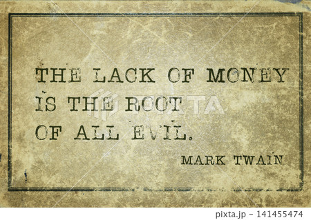 lack of money Twain 141455474