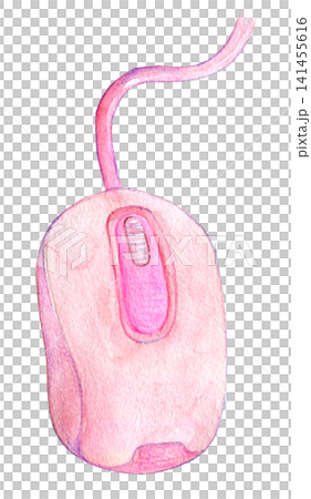 水彩イラスト　手描きイラスト　マウス 141455616