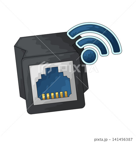 Illustration of Ethernet Port Illustration of Ethernet Port 141456387