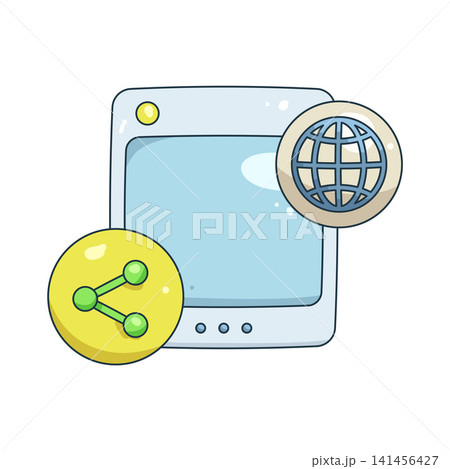Illustration of content sharing Illustration of content sharing 141456427