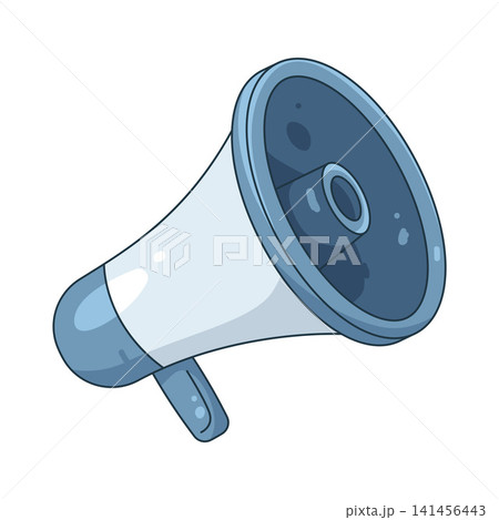 Illustration of megaphone Illustration of megaphone 141456443